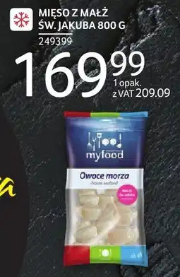 Selgros Mięso z małż św. Jakuba 800 g Myfood oferta