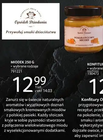Selgros Miodek Ogródek Dziaduni wybrane rodzaje oferta