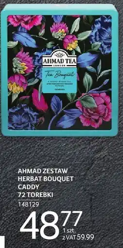 Selgros Herbata AHMAD ZESTAW HERBAT BOUQUET CADDY 72 TOREBKI AHMAD TEA oferta