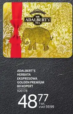 Selgros Herbata ADALBERT'S HERBATA EKSPRESOWA GOLDEN PREMIUM 80 KOPERT oferta