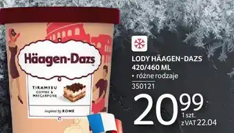 Selgros Lody LODY HÄAGEN-DAZS 420/460 ML różne rodzaje oferta