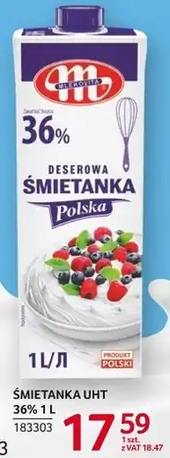 Selgros Śmietanka UHT Mlekovita 36% 1L oferta