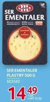 Selgros Ser ementaler plastry Mlekovita 500g oferta