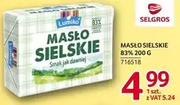 Selgros Masło Lumiko Masło Sielskie 83% oferta