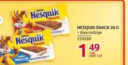 Selgros Napój Nesquik Snack 26g, dwa rodzaje oferta