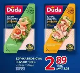 Selgros Szynka drobiowa plastry Duda różne rodzaje oferta