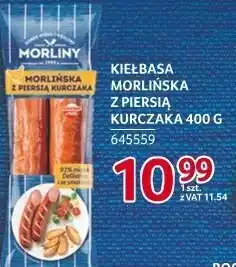 Selgros Kiełbasa morlińska z piersią kurczaka Morliny 400 g oferta