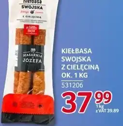 Selgros Kiełbasa swojska z cielęcina JBB 1 kg oferta