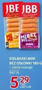 Selgros Kiełbaski mini bez osłonki JBB Bałdyga 180 g - różne rodzaje oferta