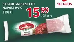 Selgros Salami Galbanetto Napoli 190 g Galbani oferta