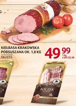 Selgros Kiełbasa Krakowska podsuszana ok. 1,8 kg ZMB Białystok oferta