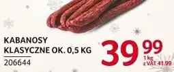 Selgros Kabanosy klasyczne ok. 0,5 kg Madej Wróbel oferta