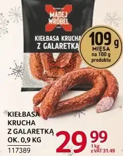 Selgros Kiełbasa krucha z galaretką ok. 0,9 kg Madej Wróbel oferta