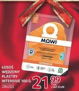 Selgros Łosoś wędzony plastry MOWI Intensive oferta