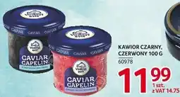 Selgros Kawior czarny, czerwony 100g Capelin oferta