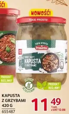 Selgros Kapusta z grzybami 420g Primavika oferta