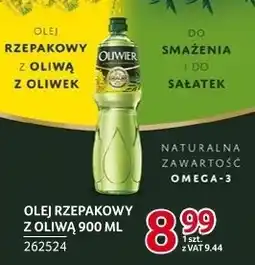 Selgros Olej rzepakowy z oliwą Oliwier 900ml oferta