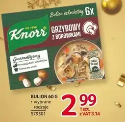 Selgros Bulion Knorr grzybowy z borownikami 60 g wybrane rodzaje oferta