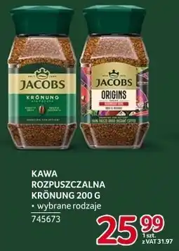 Selgros Kawa rozpuszczalna Jacobs Krónung 200 g oferta