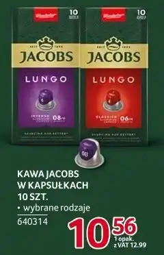 Selgros Kawa Jacobs w kapsułkach Lungo 10 szt oferta