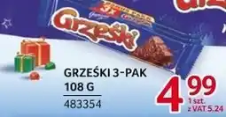 Selgros Czekolada Grzeski 3-pak 108 g oferta