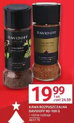 Selgros Kawa rozpuszczalna Davidoff 90-100 g oferta