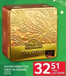 Selgros Zestaw herbat Tea Chest 40 torebek Ahmad Tea oferta