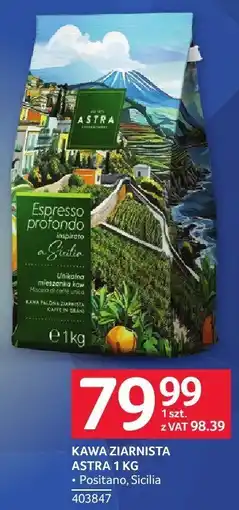 Selgros Kawa ziarnista Astra 1 kg oferta
