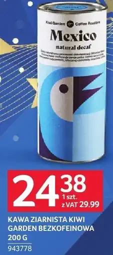 Selgros Kawa ziarnista Kiwi Garden bezkofeinowa 200 g oferta