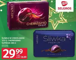 Selgros Śliwka w czekoladzie Cherrissimo Supreme 285 g oferta