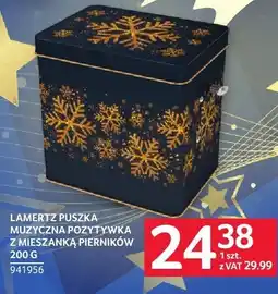 Selgros Lambertz puszka muzyczna pozytywka Zmieszanka pierników 200 g oferta