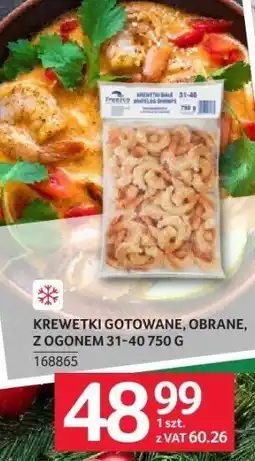 Selgros Krewetki gotowane, obrane z ogonem Selgros oferta