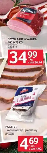 Selgros Pasztet różne rodzaje i gramatury Selgros oferta