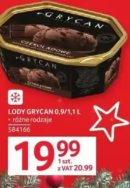 Selgros Lody Grycan 0,9/1,1 l różne rodzaje oferta