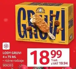 Selgros Lody Gruvi 4x75 ml różne rodzaje oferta