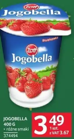 Selgros Jogurt Jogobella truskawka różne smaki 400g Zott oferta