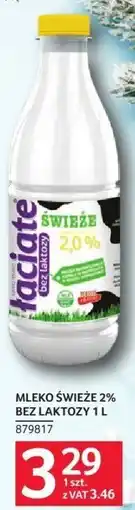 Selgros Mleko świeże 2% bez laktozy Łaciate 1L oferta