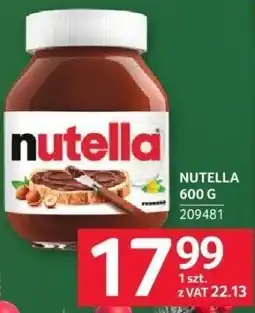 Selgros Nutella 600g oferta