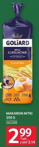 Selgros Makaron nitki Goliard 250g oferta