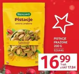 Selgros Pistacje prażone Bakalland 200 g oferta