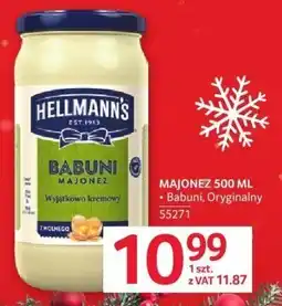 Selgros Majonez Hellmann's Babuni 500 ml oferta