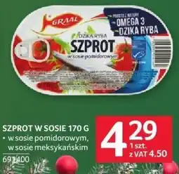 Selgros Szprot w sosie pomidorowym/w sosie meksykańskim Graal 170 g oferta