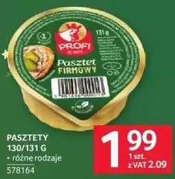 Selgros Pasztety Profi 130/131 g różne rodzaje oferta