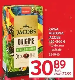 Selgros Kawa ziarnista Jacobs Origins 1 kg różne rodzaje oferta