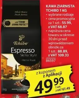 Selgros Kawa ziarnista Tchibo 1 kg wybrane rodzaje oferta