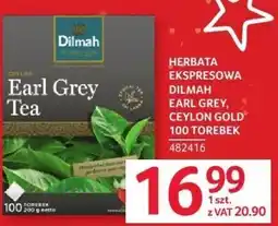 Selgros Herbata ekspresowa Dilmah Earl Grey, Ceylon Gold 100 torebek oferta