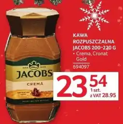 Selgros Kawa rozpuszczalna Jacobs Crema, Cronat Gold 220 g oferta