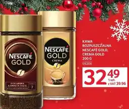 Selgros Kawa rozpuszczalna Nescafe Gold, Crema Gold 200 g oferta