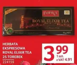 Selgros Herbata ekspresowa Royal Elixir Tea 25 torebek oferta