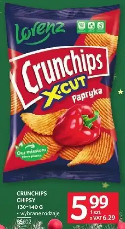 Selgros Chipsy Crunchips 130-140 g wybrane rodzaje oferta